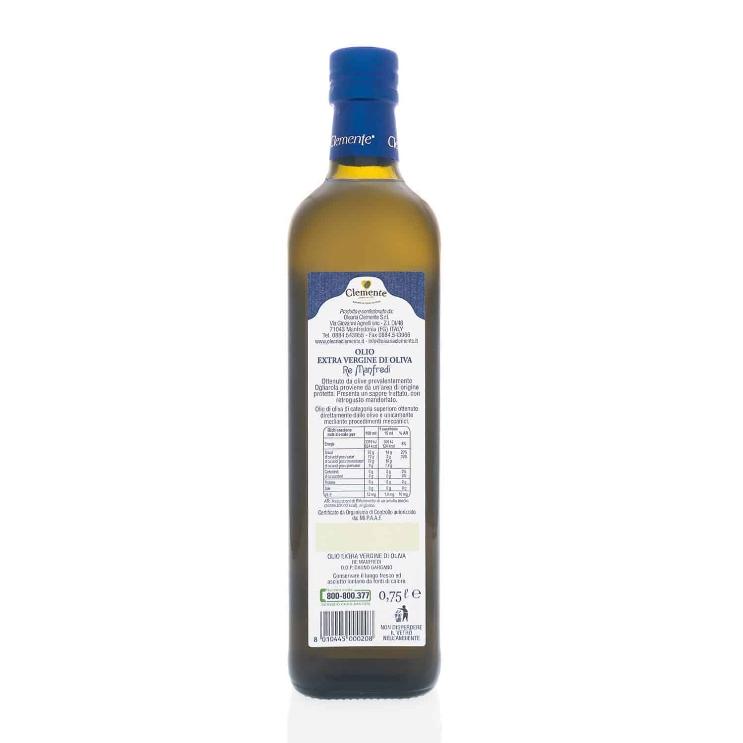 Extra Vergine 100% Italiano - 1 Litro (6 Bottiglie) - Olearia Gargano