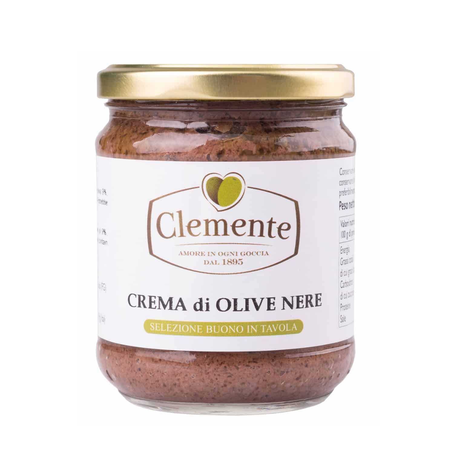 Crema di Olive Nere 190g - Olio Clemente
