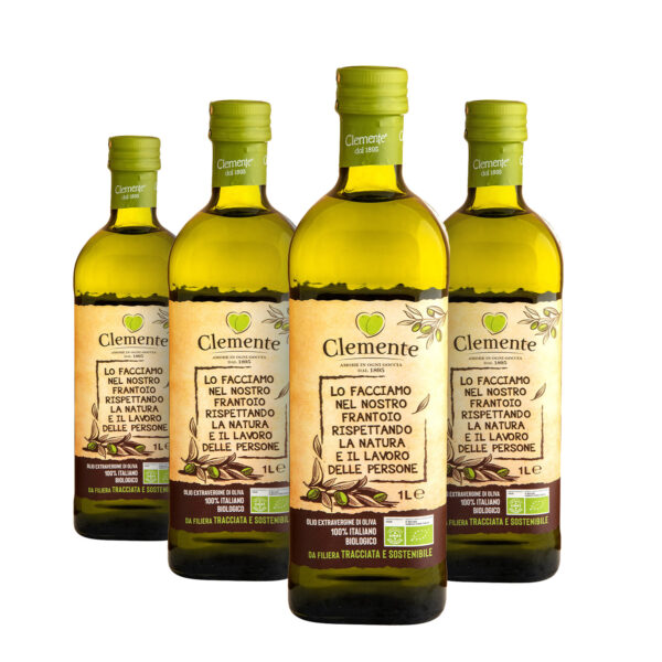 Clemente Bio Sostenibile - 4 Bottiglie da1 Litro
