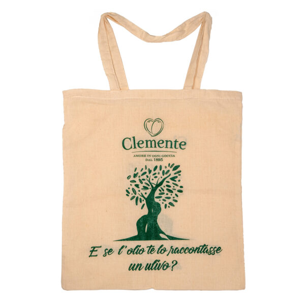 Shopping Bag in tela Olio Clemente