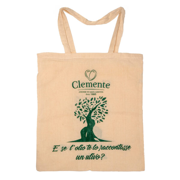 Shopping Bag in tela Olio Clemente
