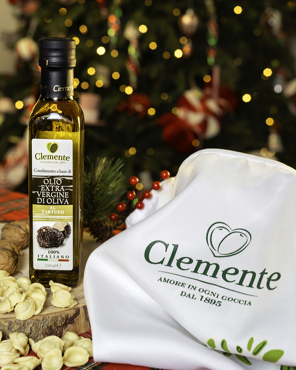 Olio Extravergine 100% Italiano "Aromatizzato al Tartufo Nero" - Natale